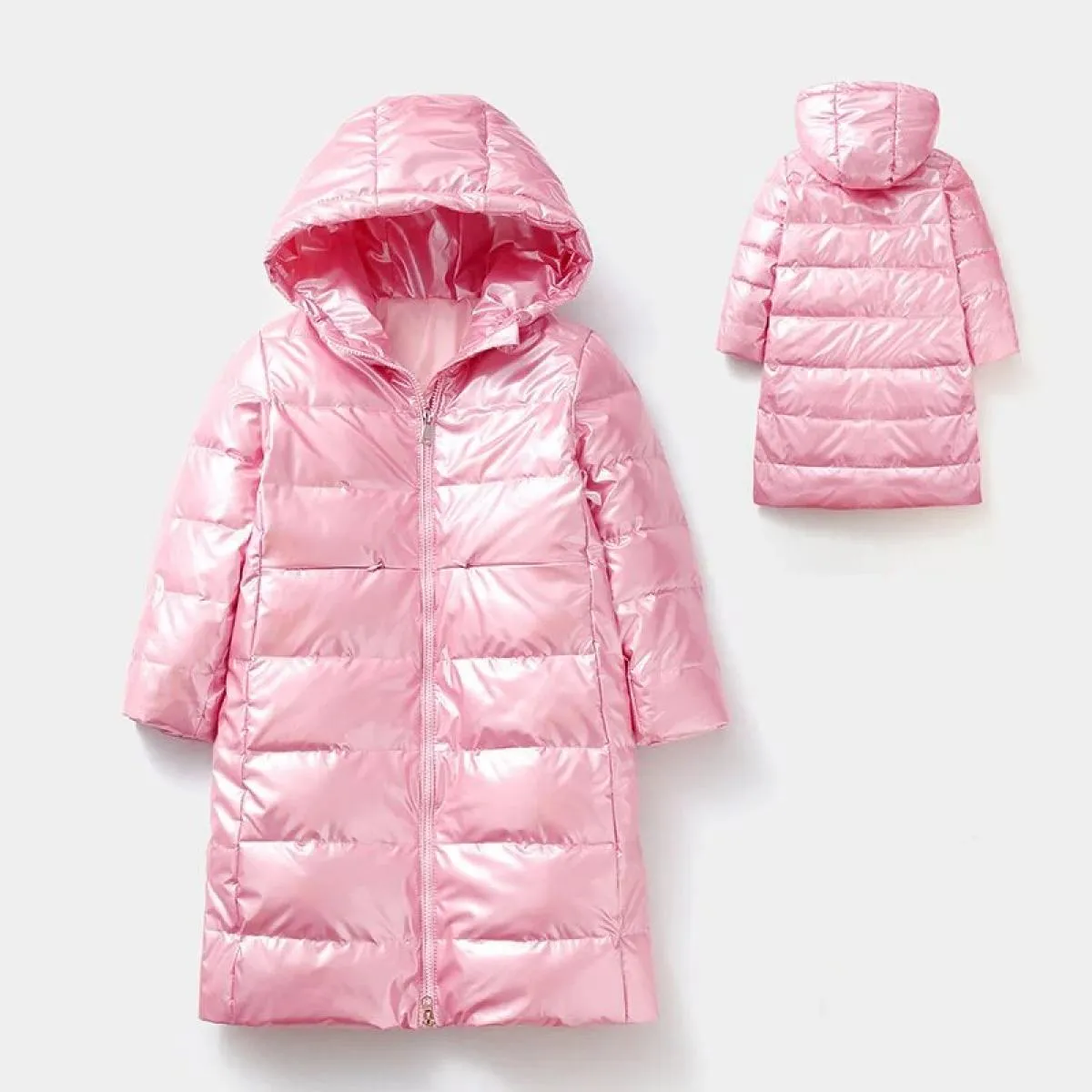 Nuovi bambini inverno 90% piumino d'anatra bianco per vestiti da ragazza ragazzo abbigliamento caldo bambini con cappuccio adden