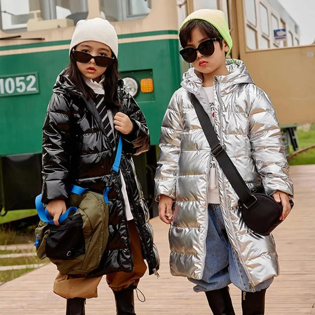 Nuovi bambini inverno 90% piumino d'anatra bianco per vestiti da ragazza ragazzo abbigliamento caldo bambini con cappuccio adden