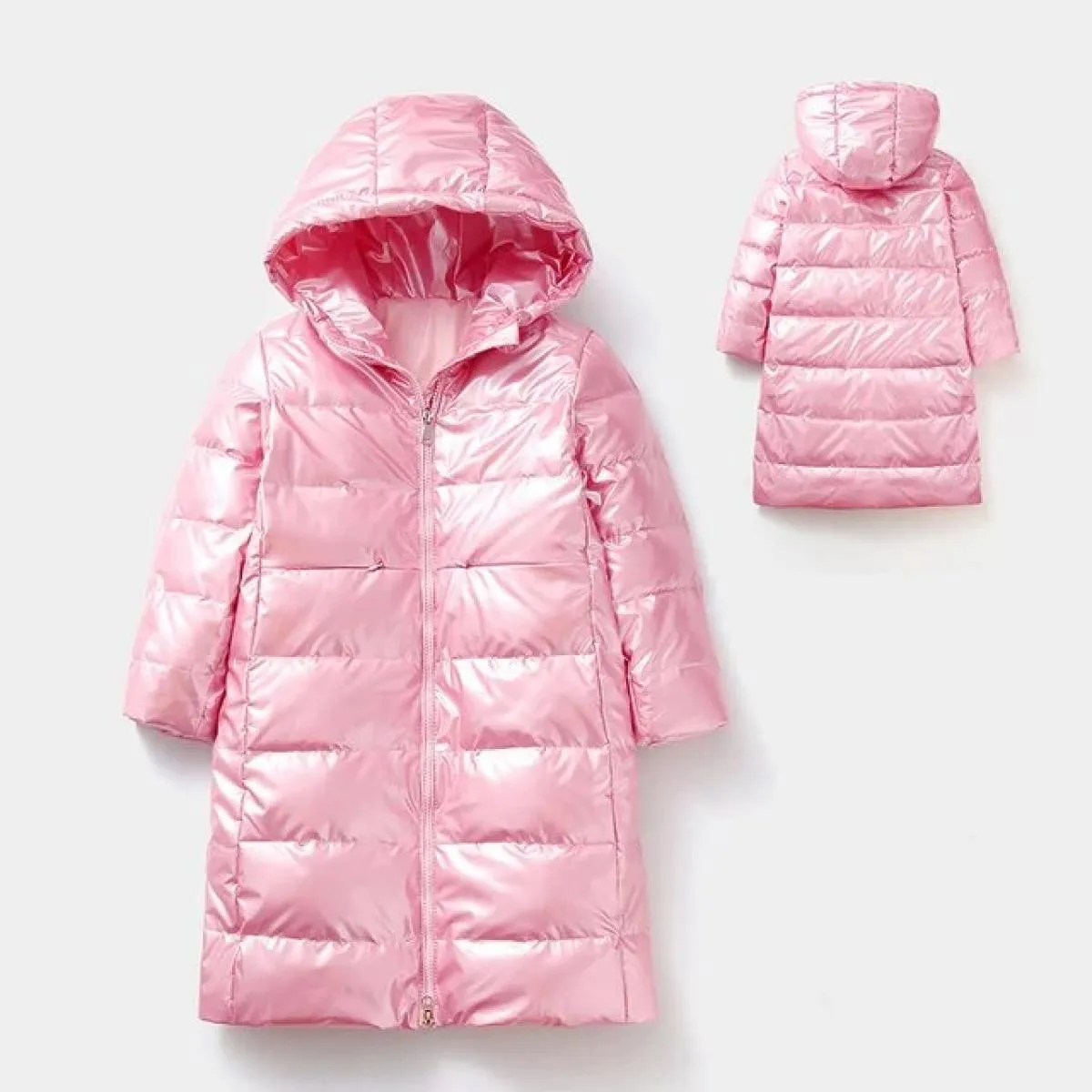 Nuovi bambini inverno 90% piumino d'anatra bianco per vestiti da ragazza ragazzo abbigliamento caldo bambini con cappuccio adden