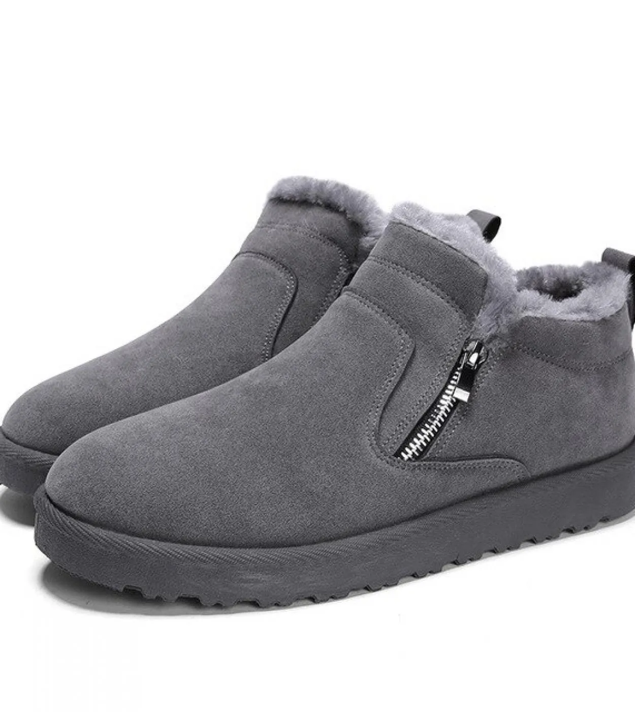 Nuovi stivali da neve caldi invernali Moda casual da uomo Comode scarpe da uomo con cerniera a testa tonda Stivali da neve