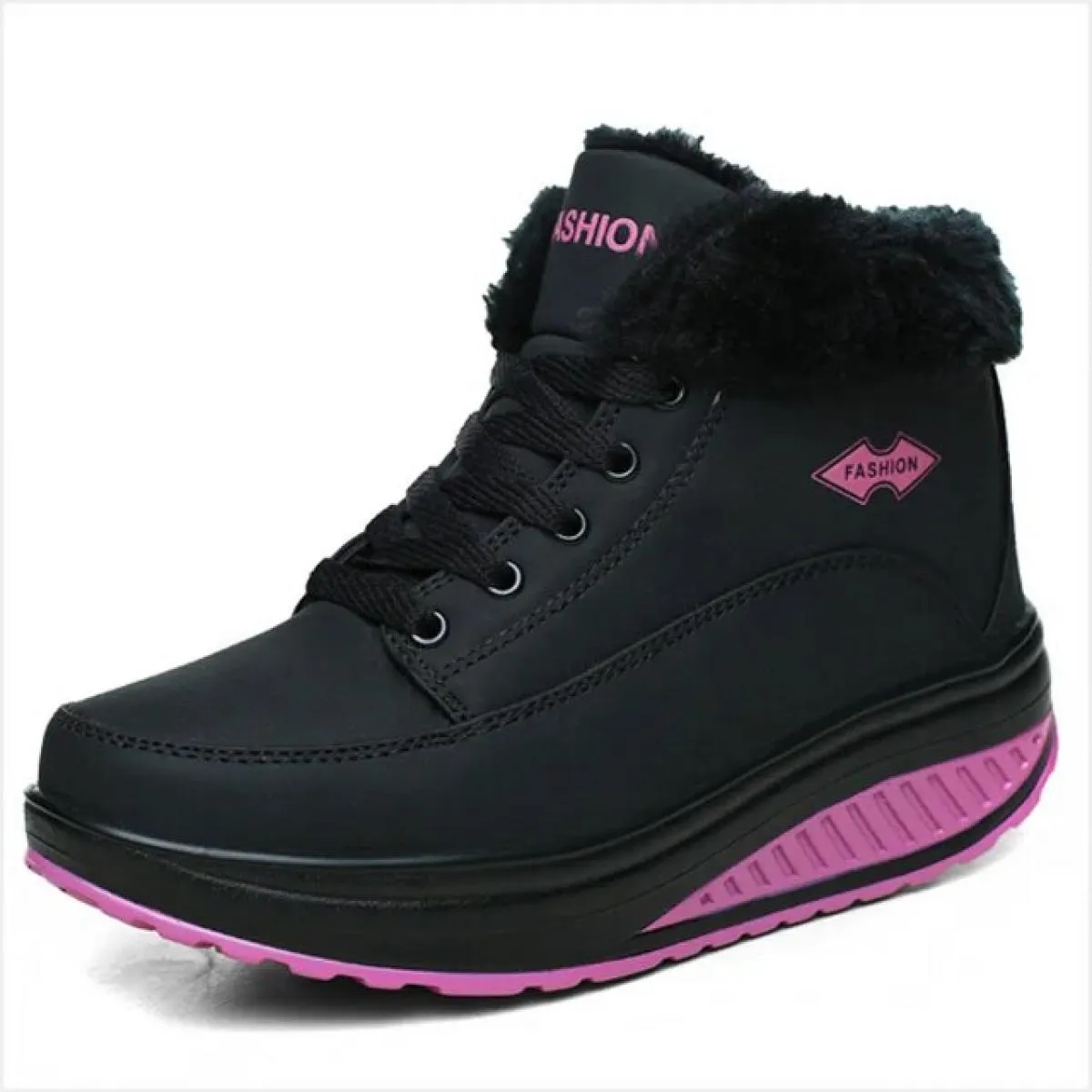 Nuovi stivali rampicanti da donna Scarpe con plateau da donna Stivali da neve caldi in peluche Stivali invernali da donna Pantof