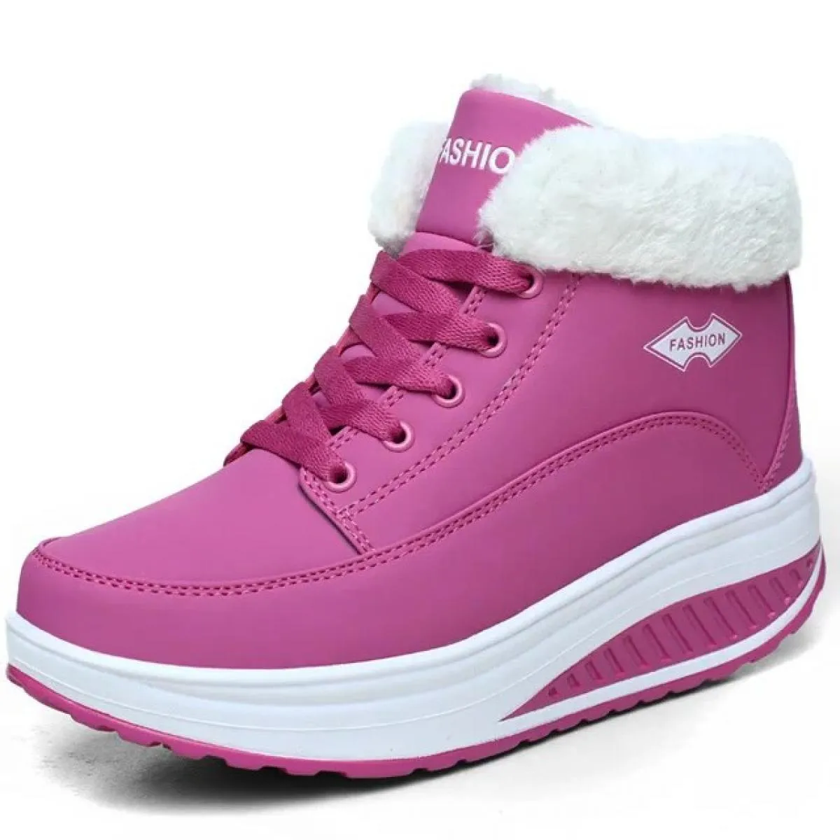 Nuovi stivali rampicanti da donna Scarpe con plateau da donna Stivali da neve caldi in peluche Stivali invernali da donna Pantof