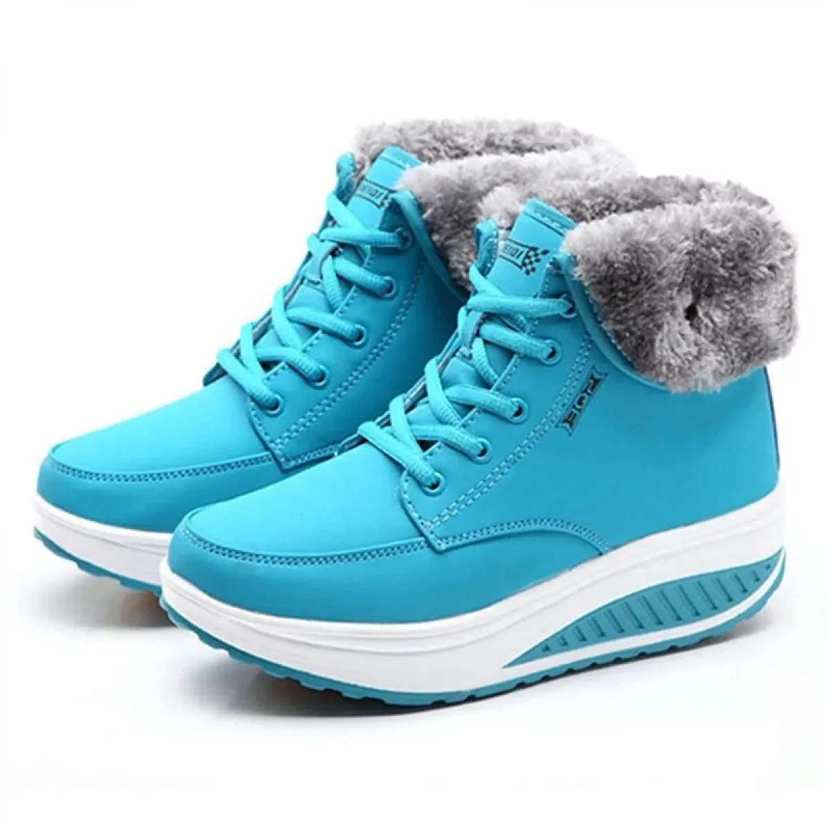 Nuovi stivali rampicanti da donna Scarpe con plateau da donna Stivali da neve caldi in peluche Stivali invernali da donna Pantof