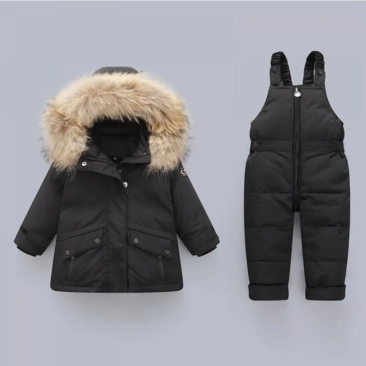 Nuovo piumino per bambini pantaloni per ragazzi addensare set di abbigliamento per bambini 1 5 anni cappotto caldo invernale per