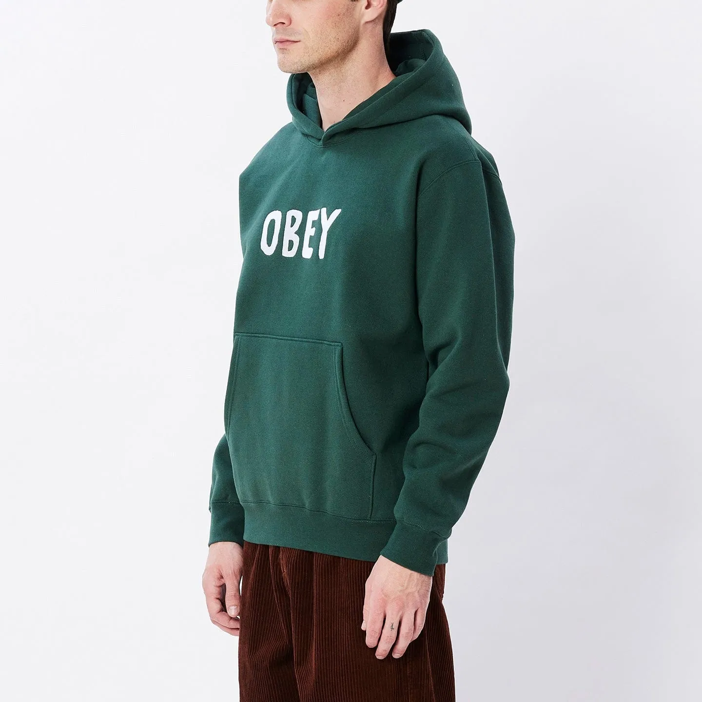 OG TYPE EXTRA HOODED PREMIUM FLEECE - DARK CEDAR