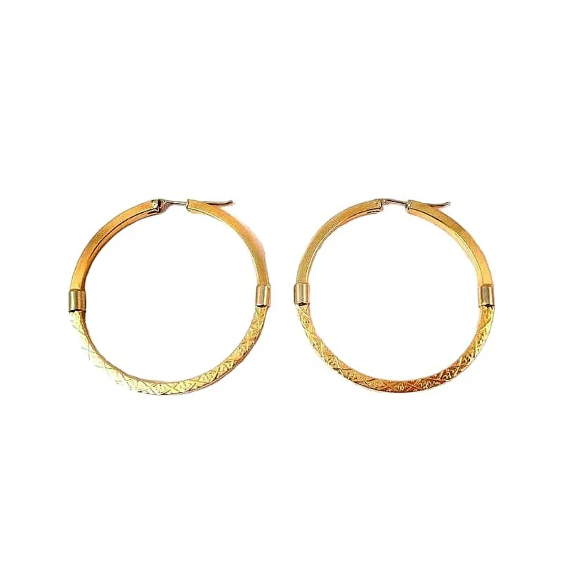 ORECCHINI CERCHI IN ORO GIALLO 18 KT