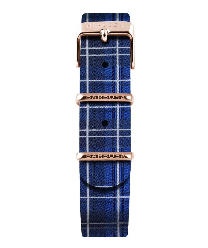 OROLOGIO SICILY BLACK dm. 36,5 JACQUARD SCOZZESE BLU