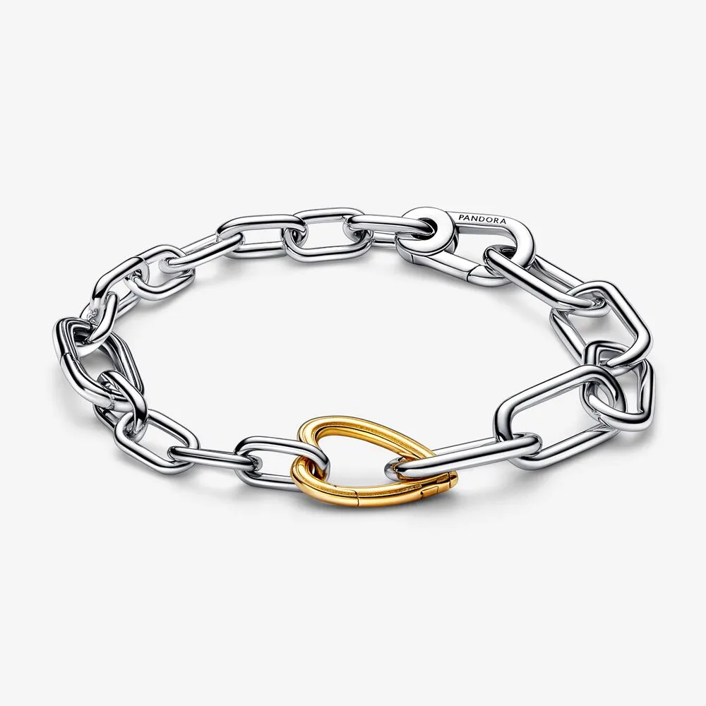 Pandora Bracciale Maglia Link con Connector a Cuore Pandora ME
