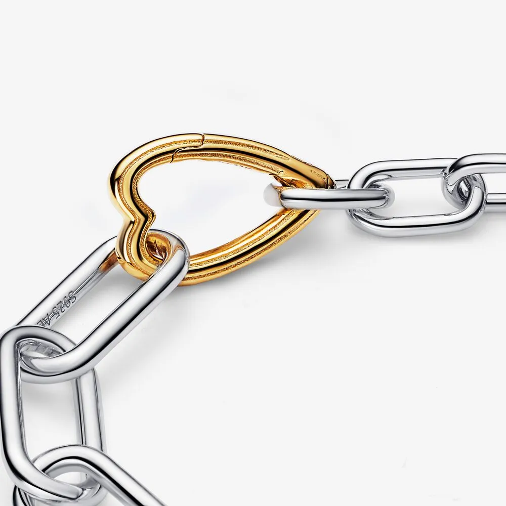 Pandora Bracciale Maglia Link con Connector a Cuore Pandora ME