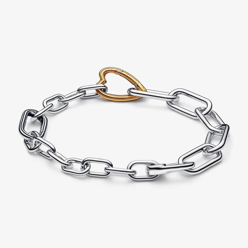 Pandora Bracciale Maglia Link con Connector a Cuore Pandora ME