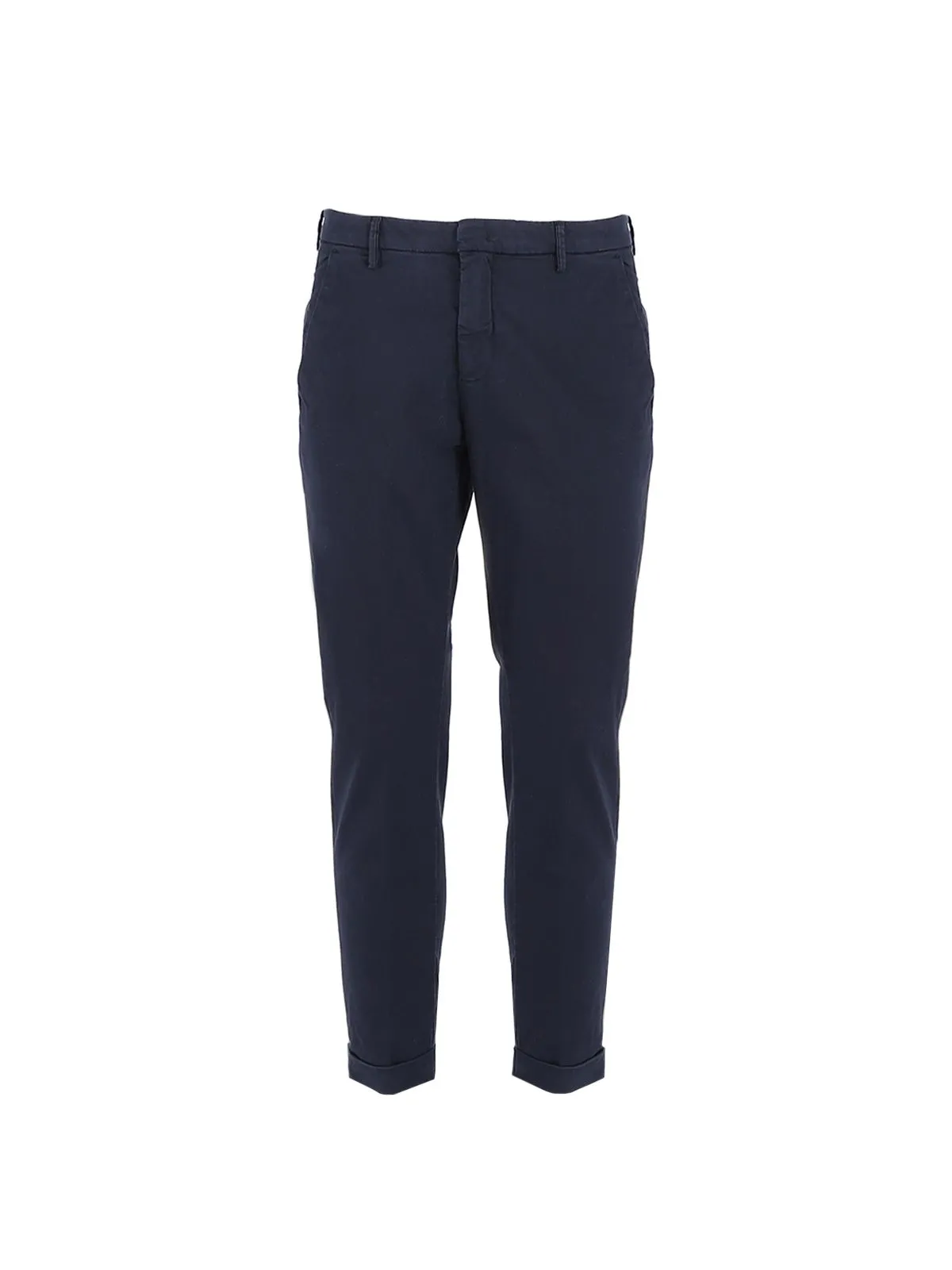 PANTALONE BLU "FIORENTINO" IN COTONE