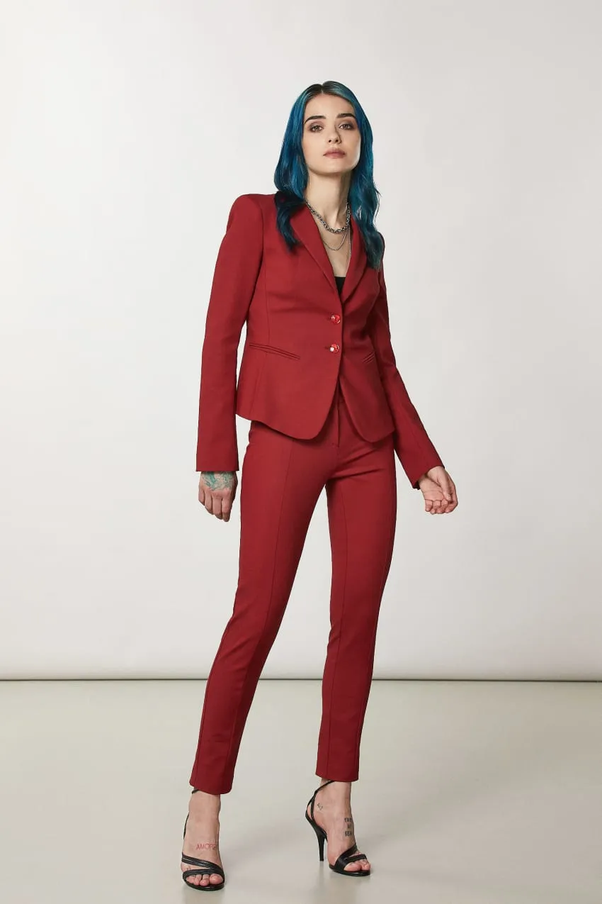 Pantalone slim alla caviglia