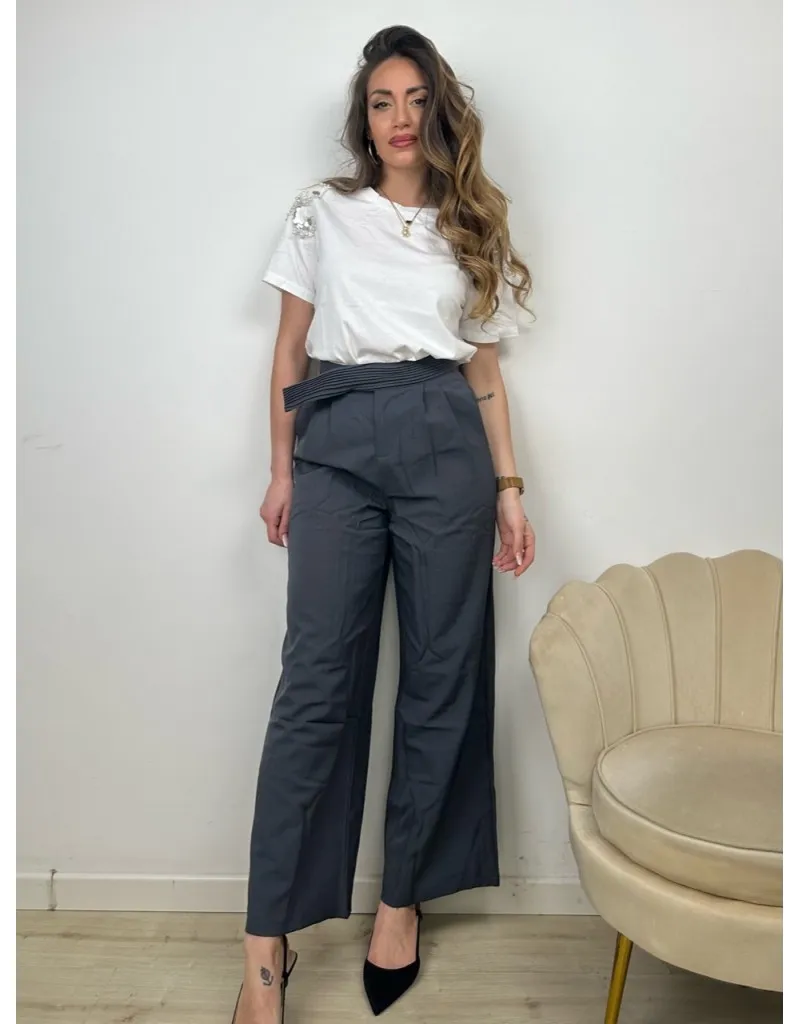 PANTALONI ALEXIA GRIGIO
