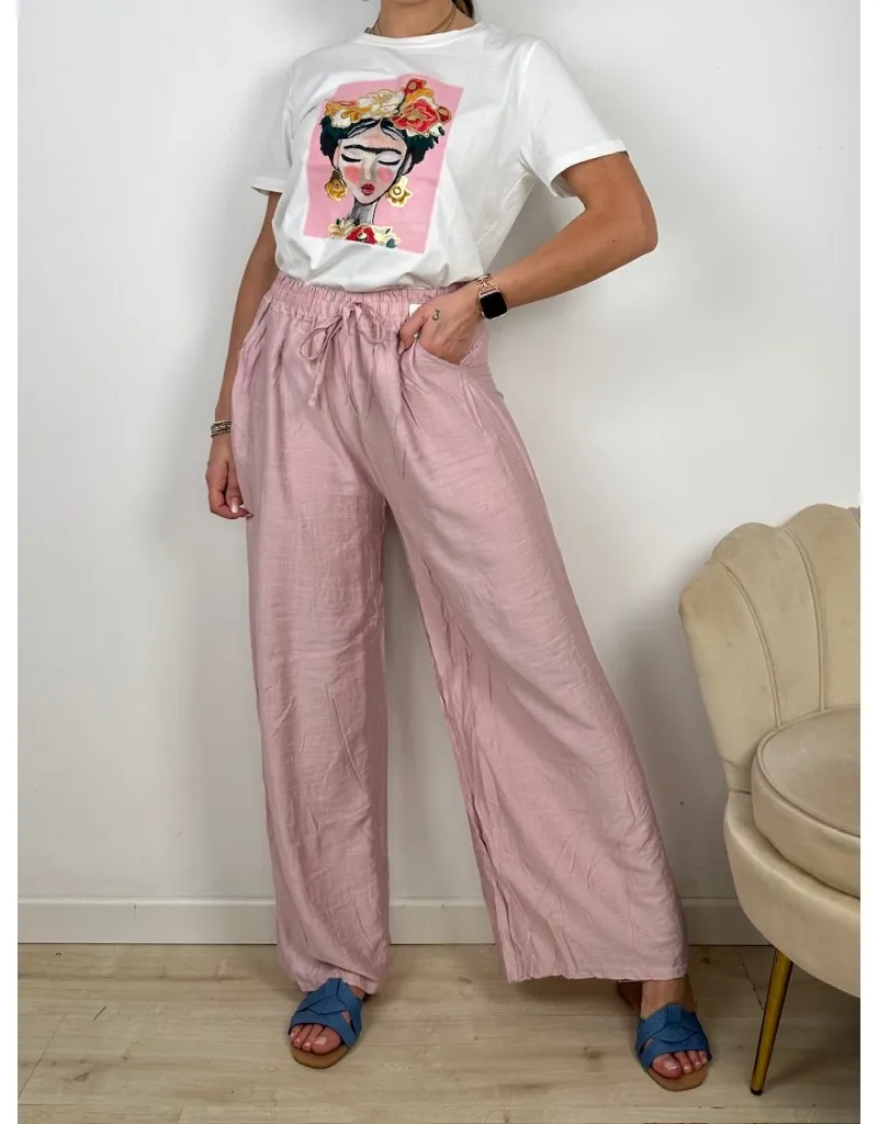 PANTALONI ECONOMY FRIDY ROSA