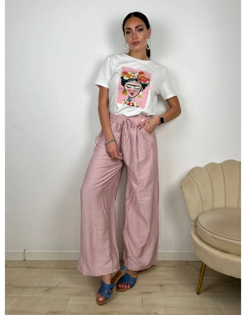 PANTALONI ECONOMY FRIDY ROSA