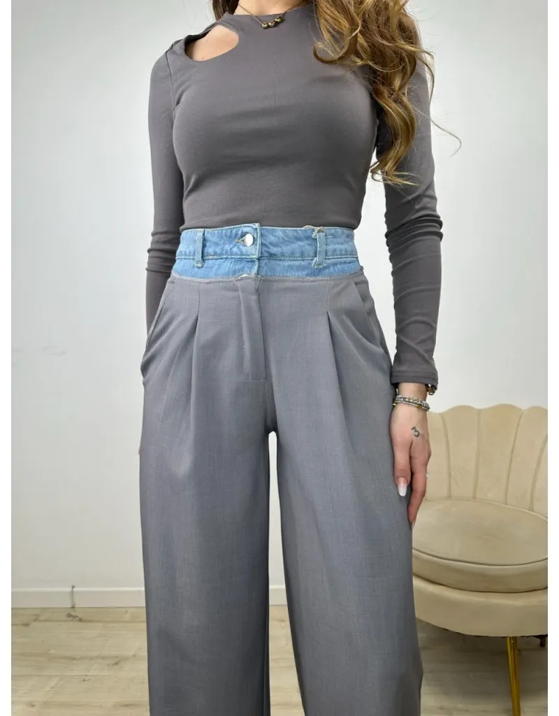 PANTALONI FRIDAY GRIGIO