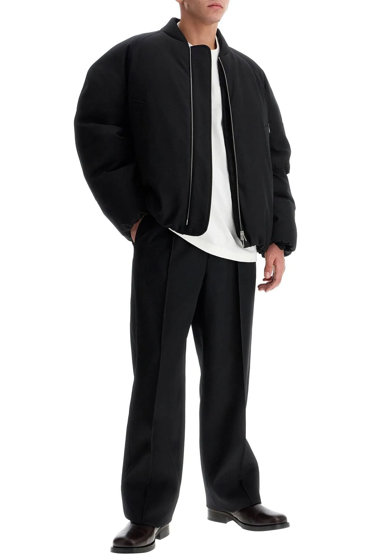 Pantaloni in gabardine di lana