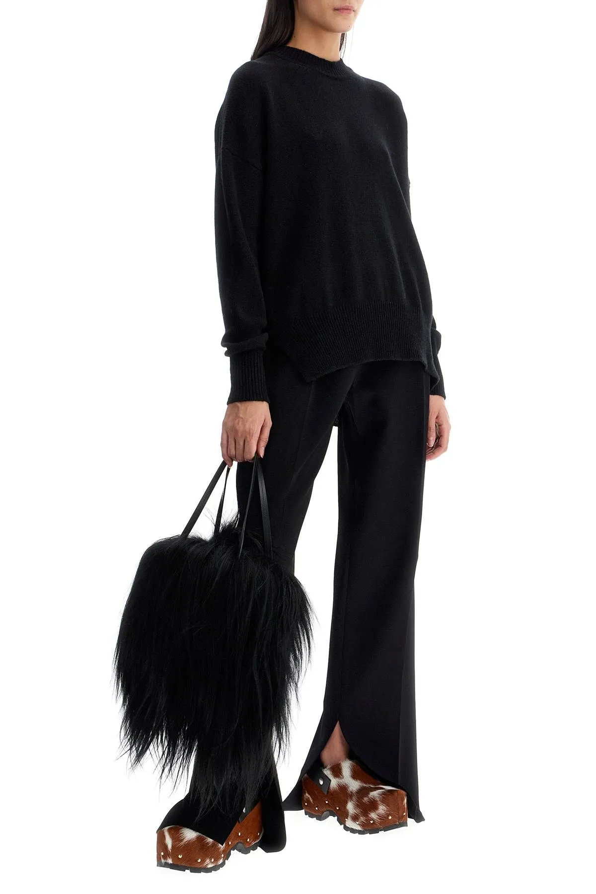 Pantaloni in maglia di viscosa