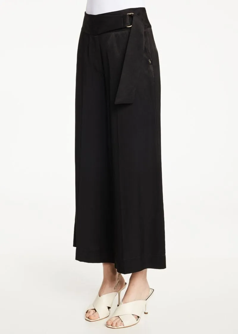 Pantaloni in viscosa e lino