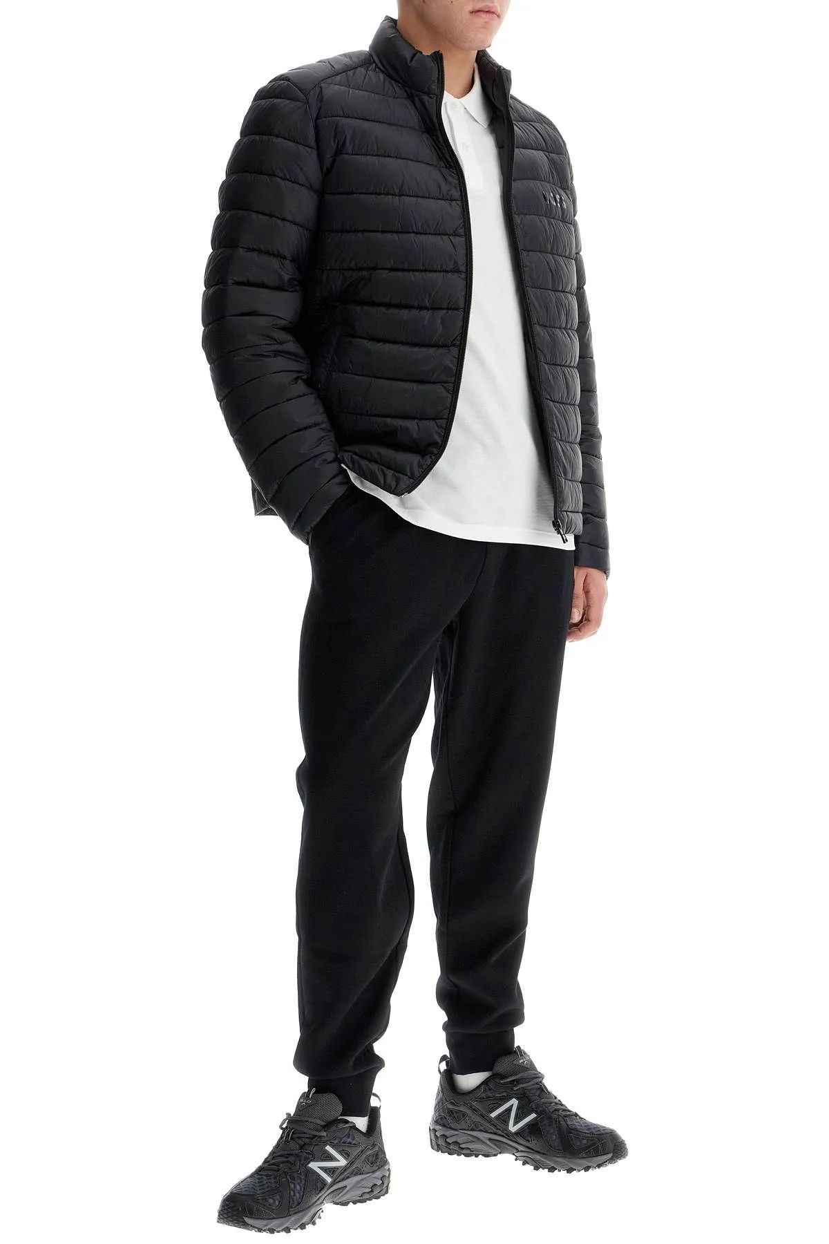 Pantaloni jogger con patch doppio monogramma