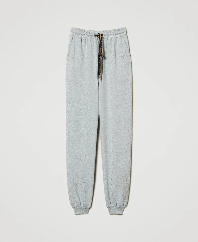 Pantaloni joggers MYFO con stampa glitter
