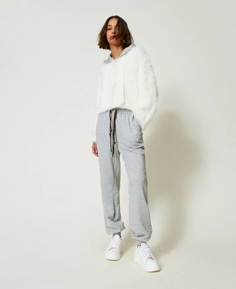 Pantaloni joggers MYFO con stampa glitter