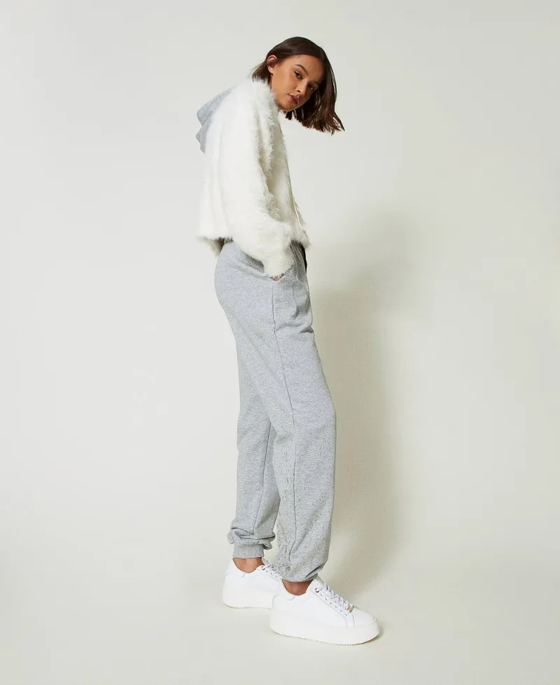 Pantaloni joggers MYFO con stampa glitter