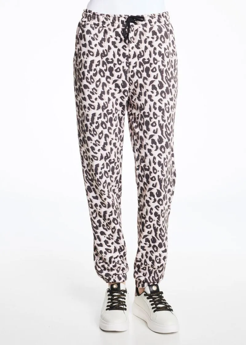 Pantaloni jogging con motivo animalier