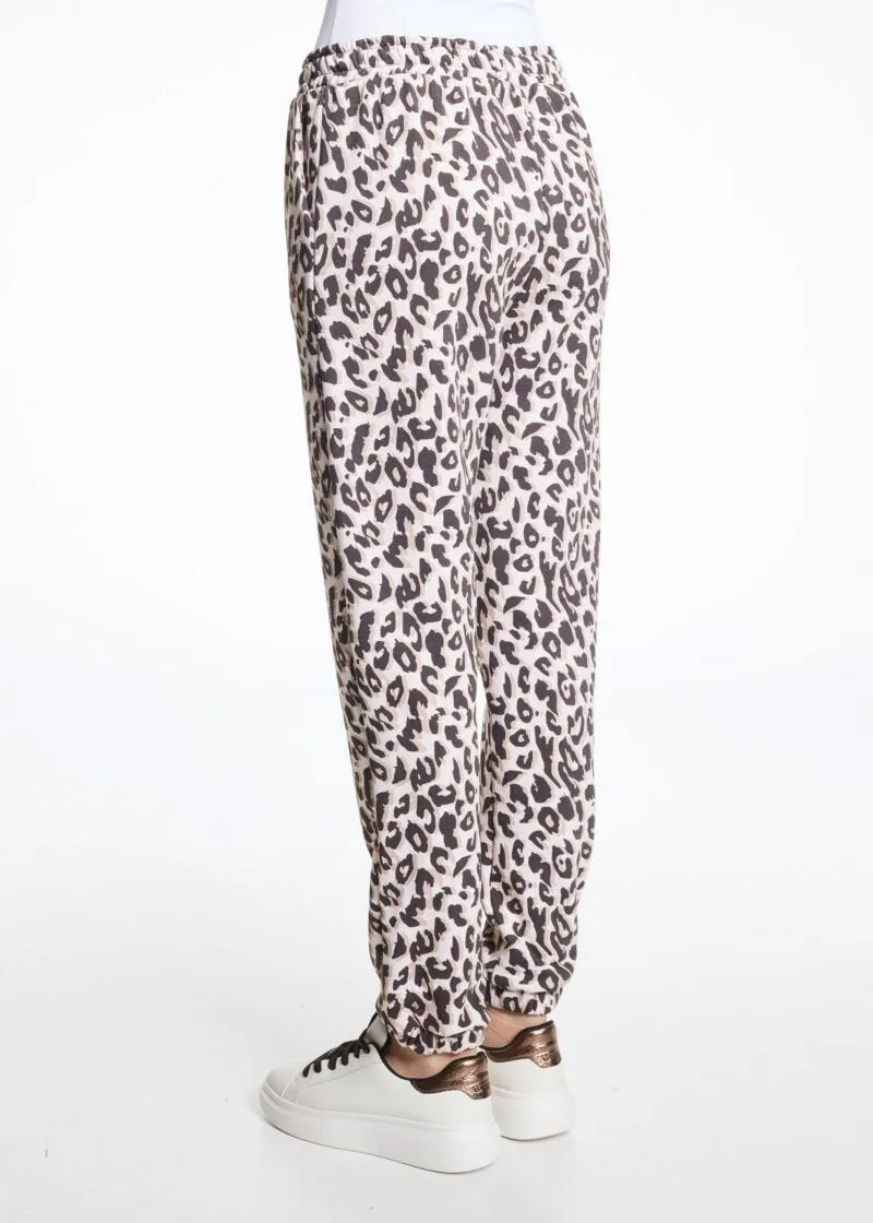 Pantaloni jogging con motivo animalier