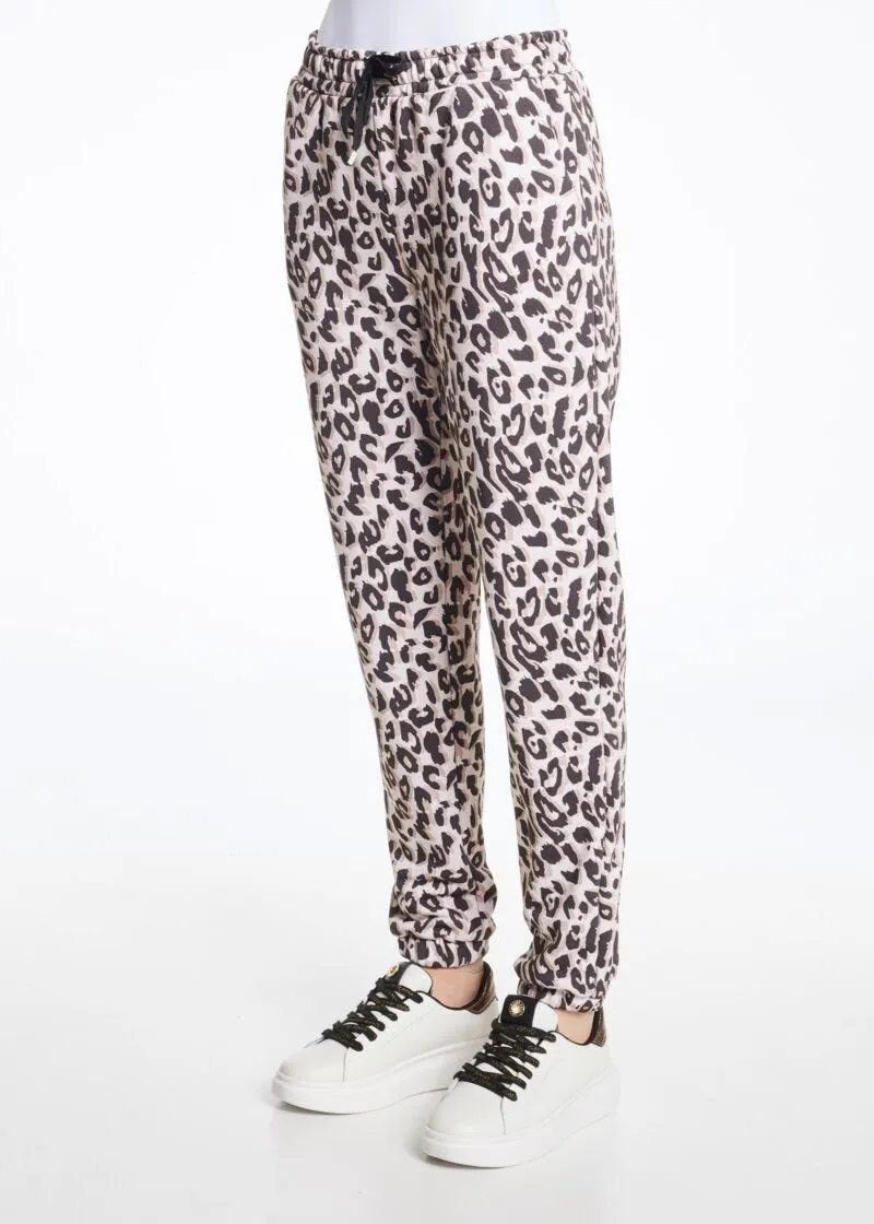 Pantaloni jogging con motivo animalier