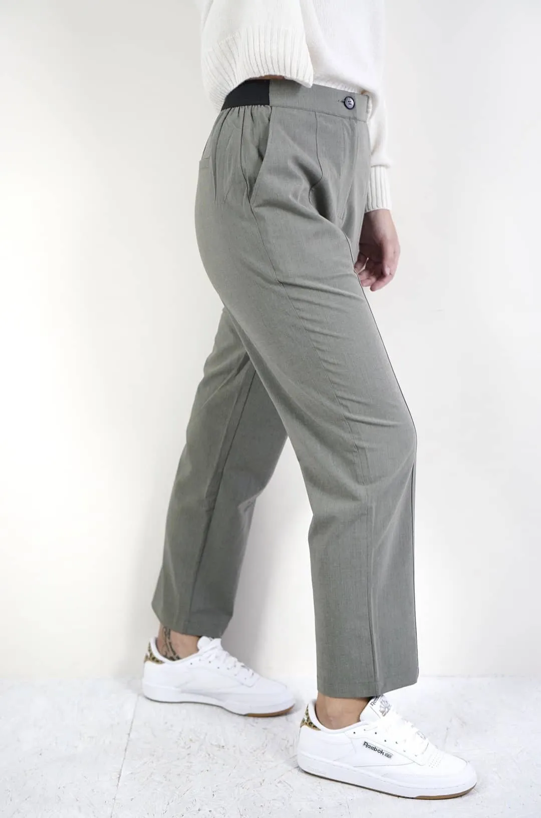 Pantaloni verdi straight fit | Gioya & Co.