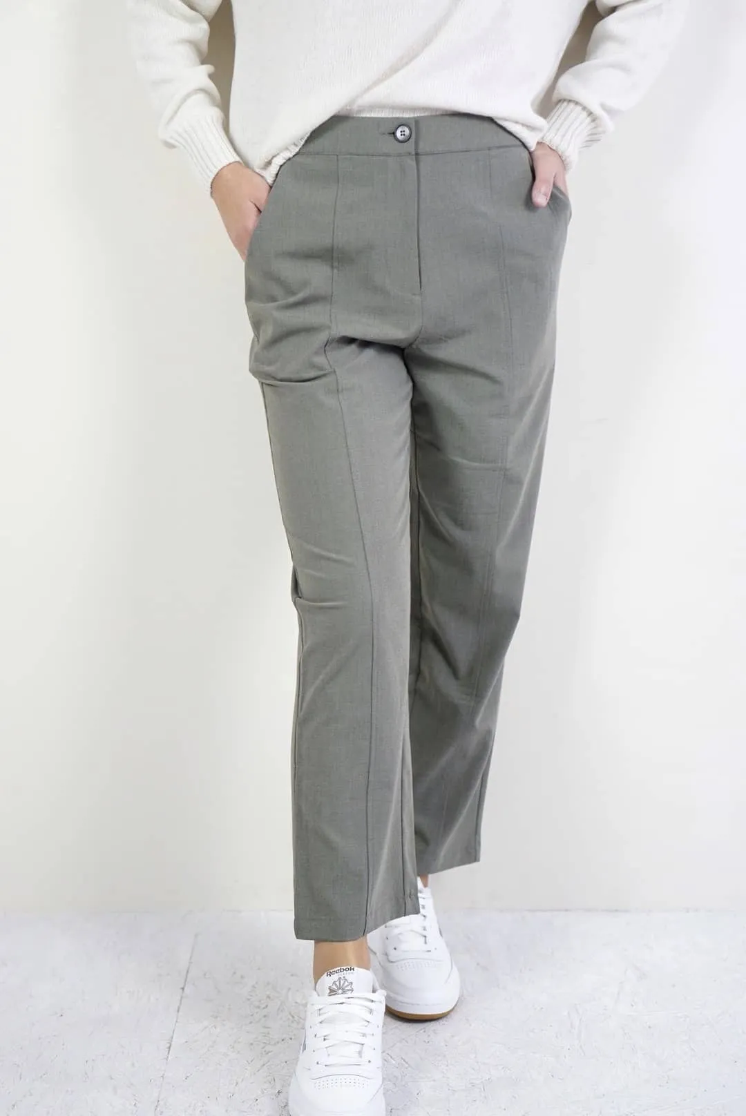 Pantaloni verdi straight fit | Gioya & Co.