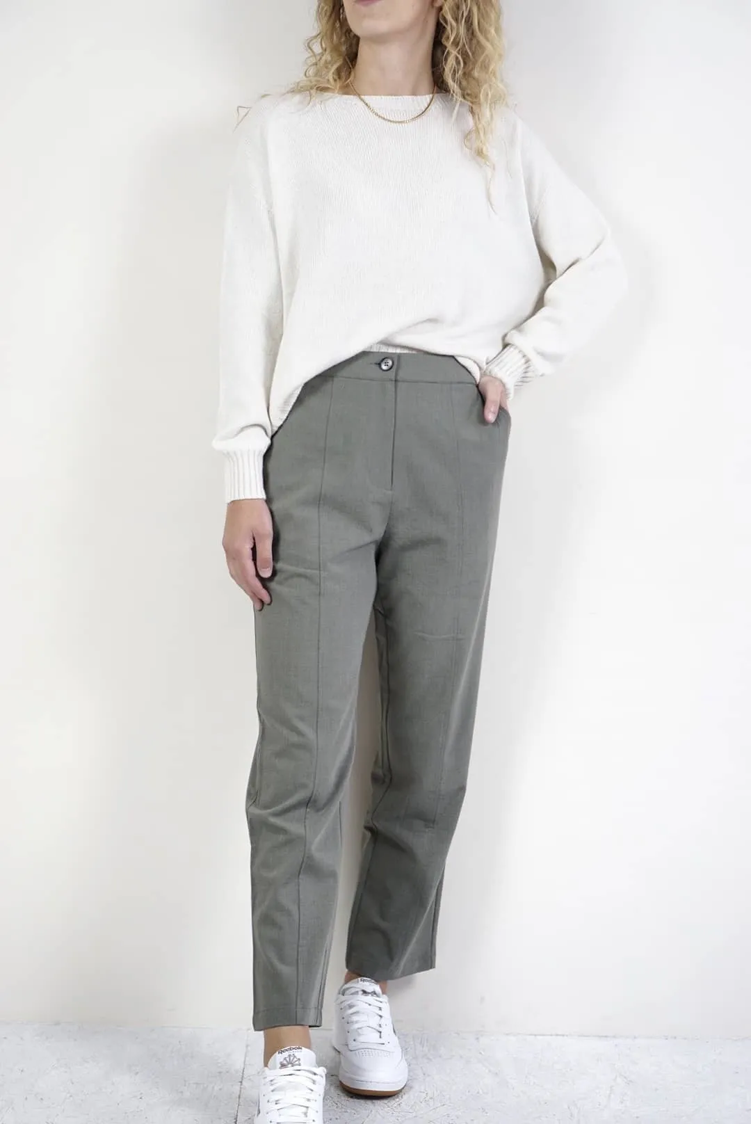Pantaloni verdi straight fit | Gioya & Co.