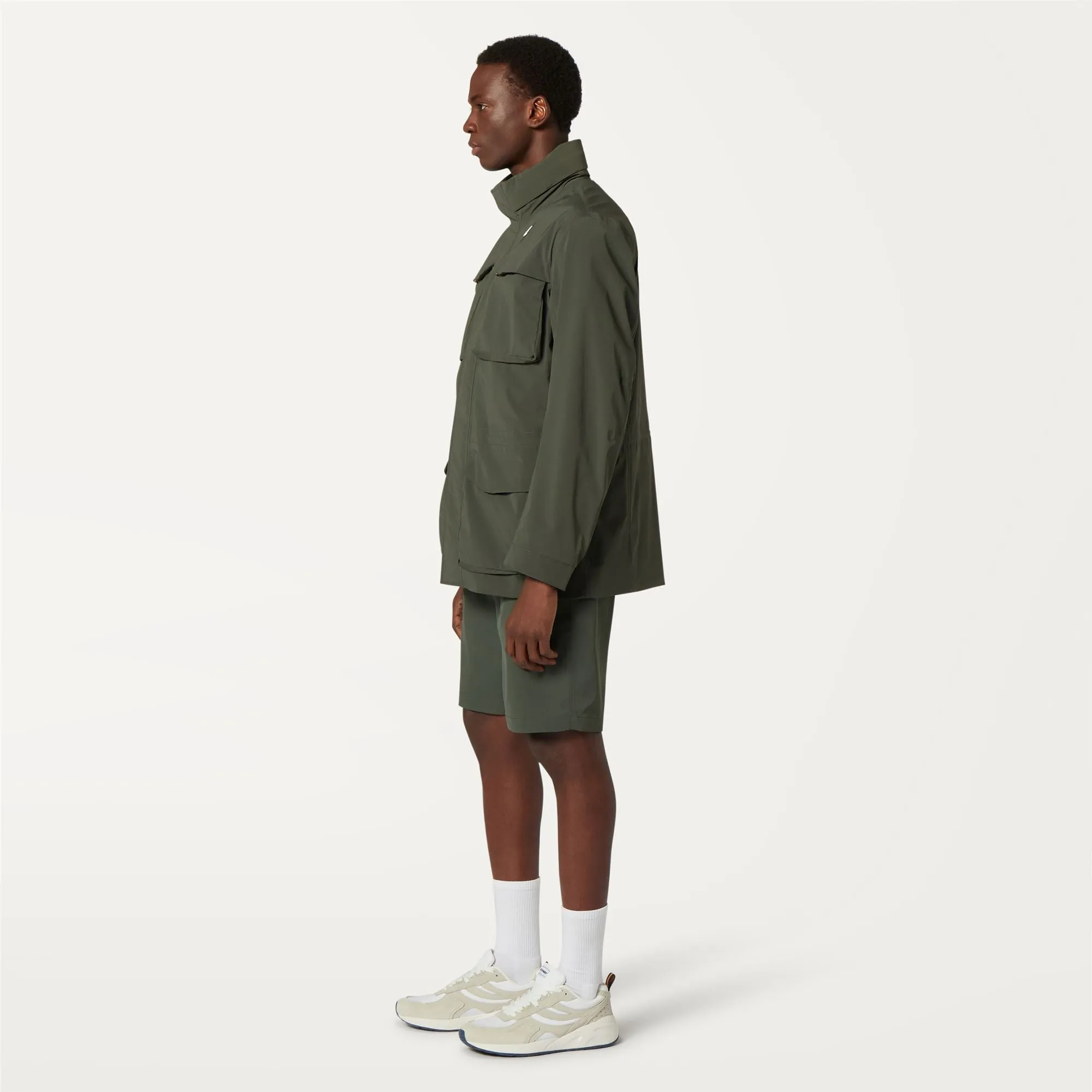 PAVE TWILL GREEN BLACKISH