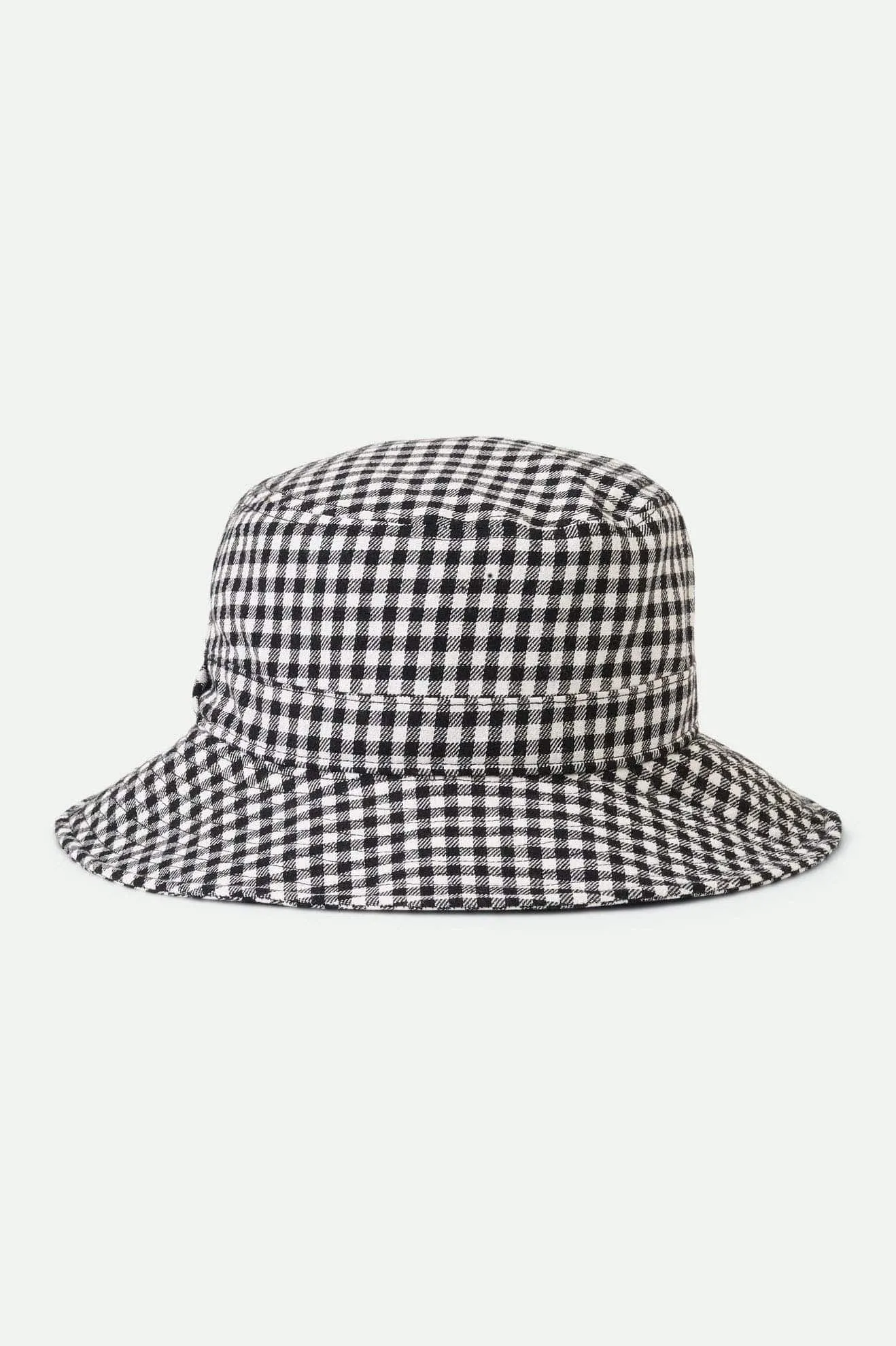 PETRA PACKABLE BUCKET HAT - BLACK GINGHAM