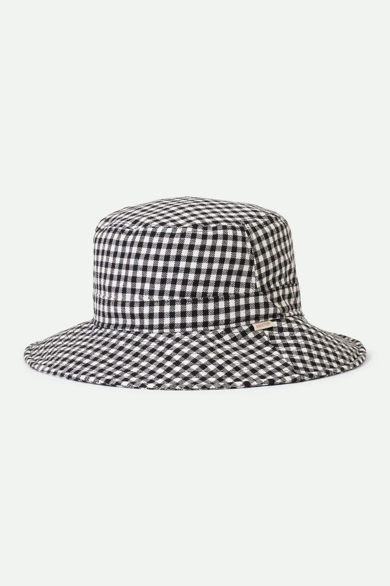 PETRA PACKABLE BUCKET HAT - BLACK GINGHAM