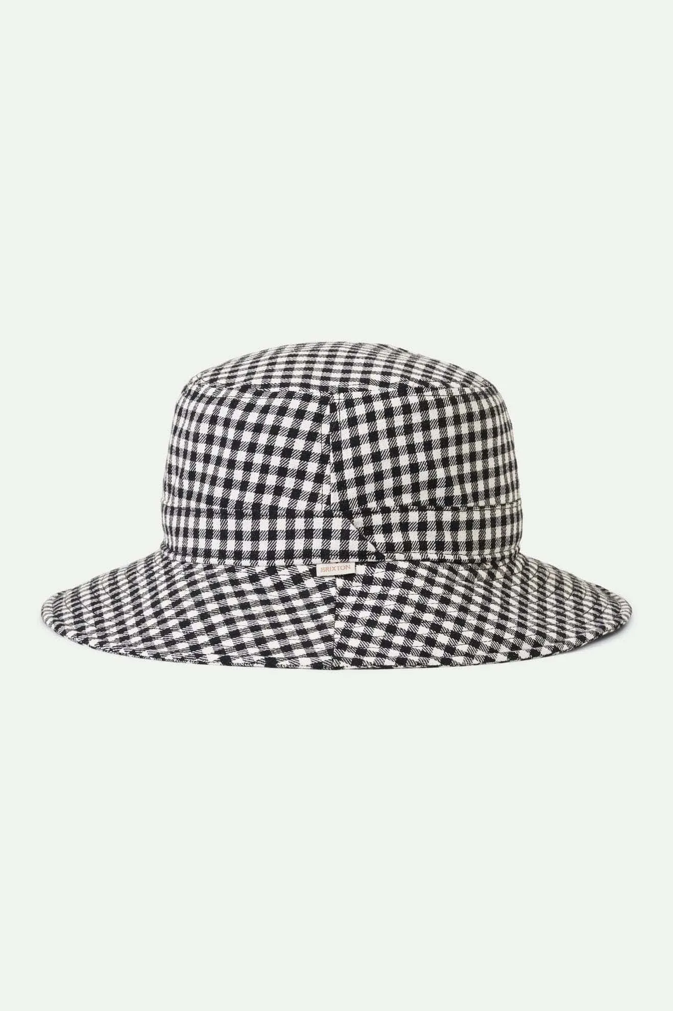 PETRA PACKABLE BUCKET HAT - BLACK GINGHAM