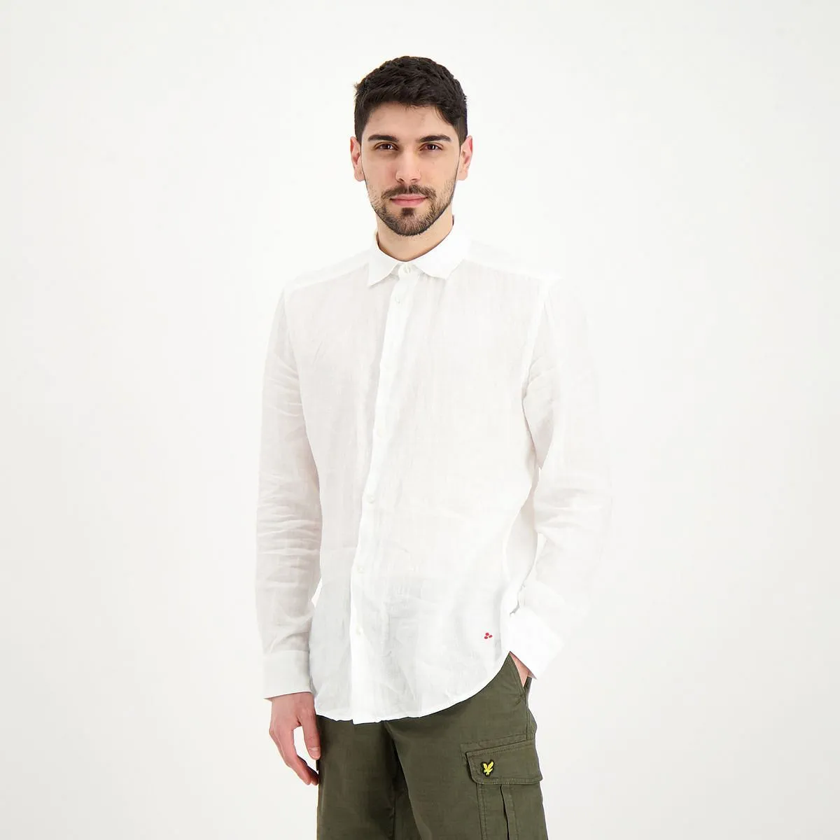      PEUTEREY CAMICIA COLLO FRANCESE IN LINO VINTEX  