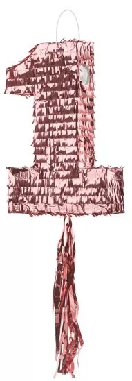 Pinata numero 1 in oro rosa