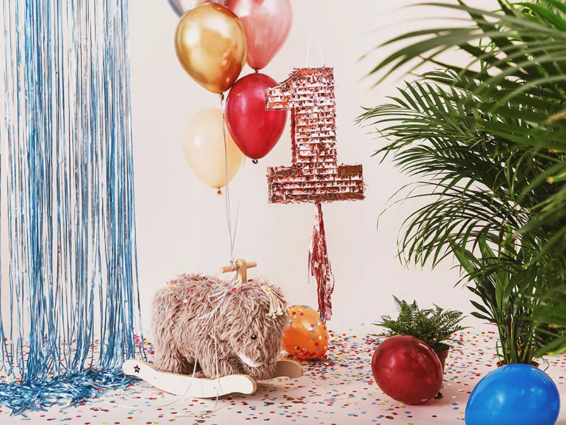 Pinata numero 1 in oro rosa