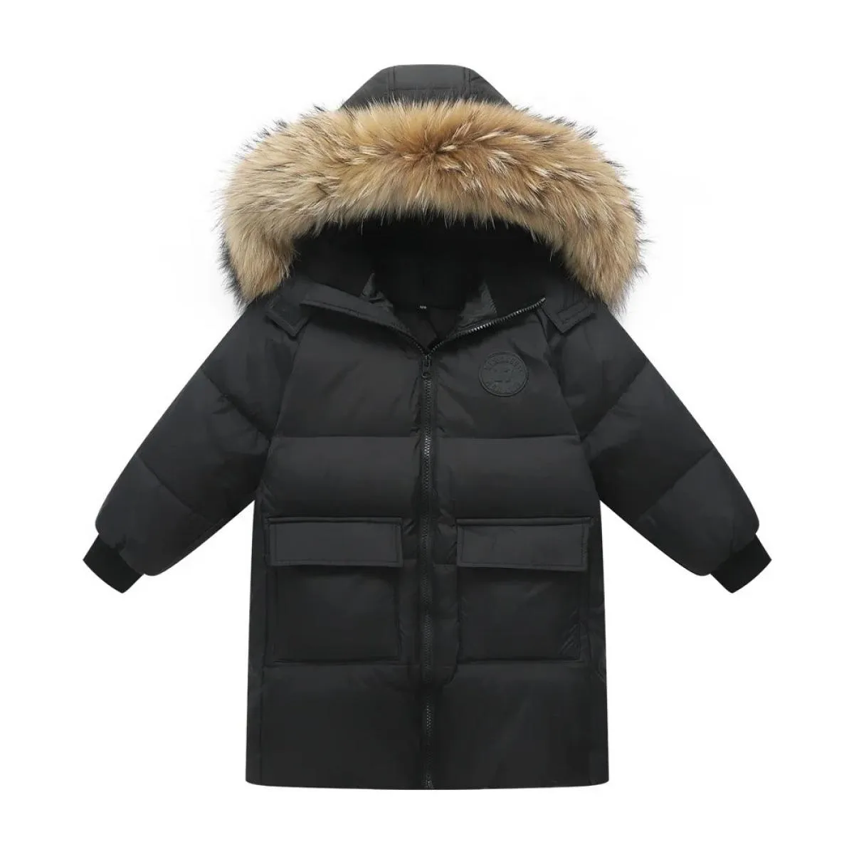 Piumino invernale caldo per bambini addensare abbigliamento ragazzo bambina vestiti Parka con cappuccio cappotto di pelliccia na