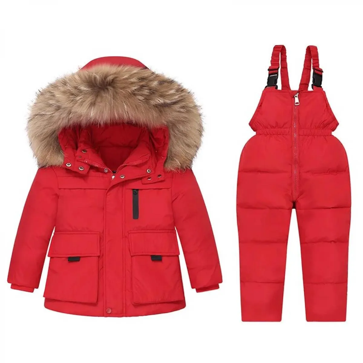 Piumino invernale Tuta Ragazzo Tute calde per bambini Parka per bambini Cappotto con cappuccio Tuta da neve per bambini Panno pe
