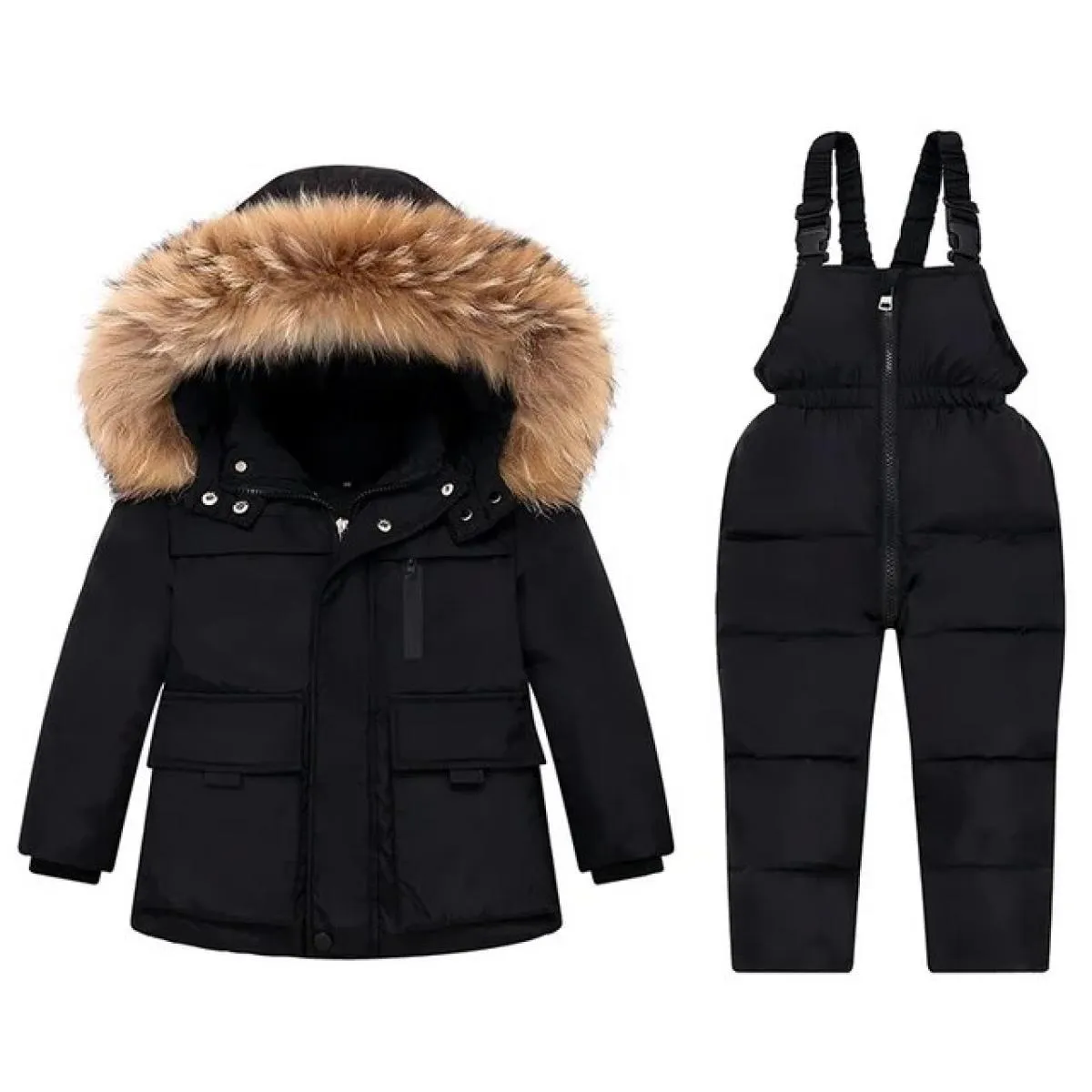 Piumino invernale Tuta Ragazzo Tute calde per bambini Parka per bambini Cappotto con cappuccio Tuta da neve per bambini Panno pe
