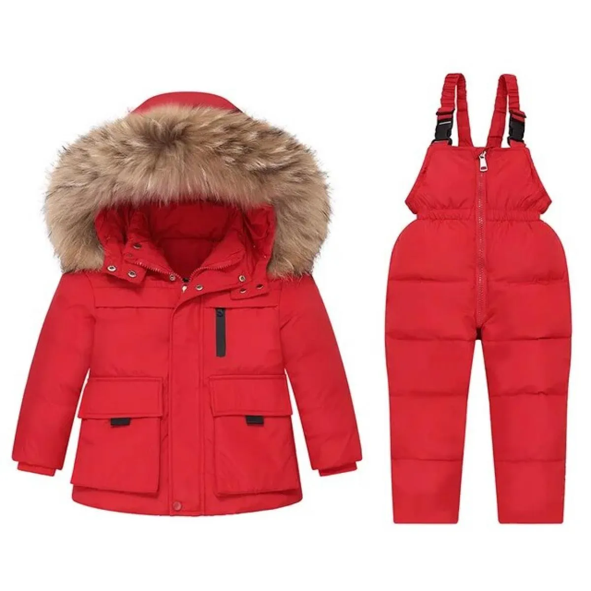 Piumino invernale Tuta Ragazzo Tute calde per bambini Parka per bambini Cappotto con cappuccio Tuta da neve per bambini Panno pe