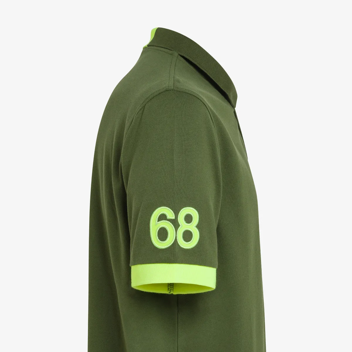 Polo shirt with contrasting Big Logo / Green