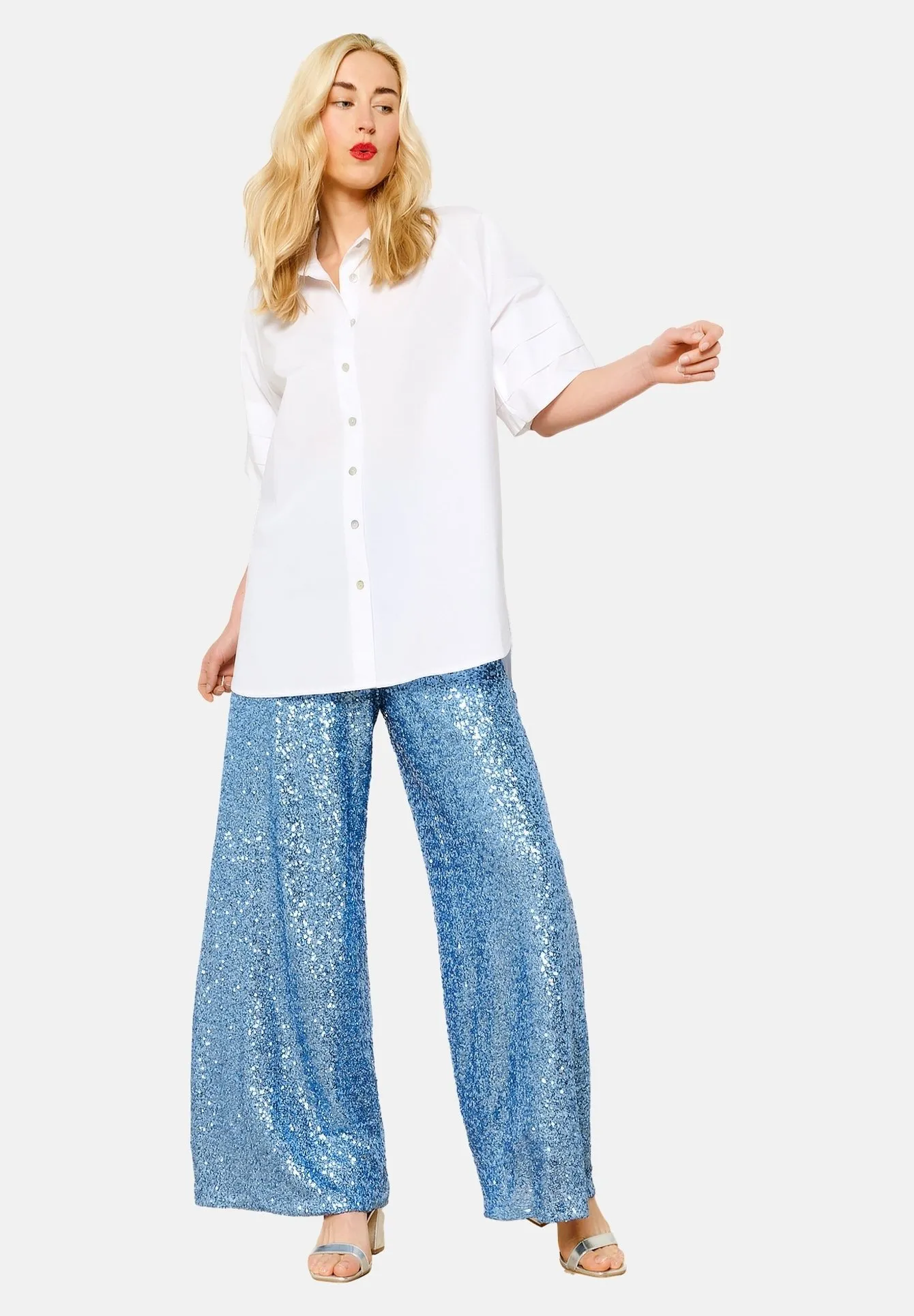 POPLIN WITH VOLUME SLEEVES - Camicia