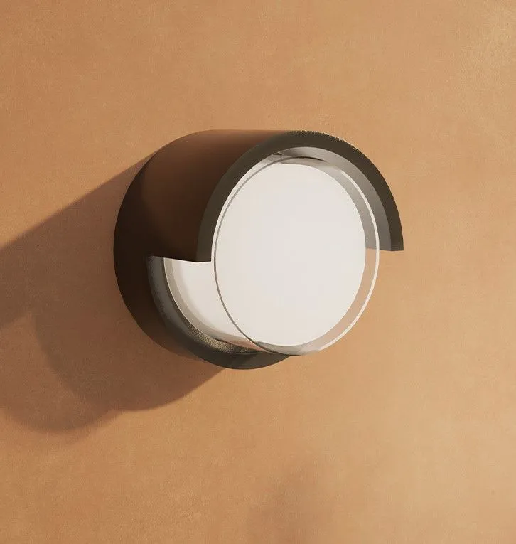 Proiettore LED da Esterno BLIS Rotondo Nero 3000k Bianco Caldo Beneito Faure 4865