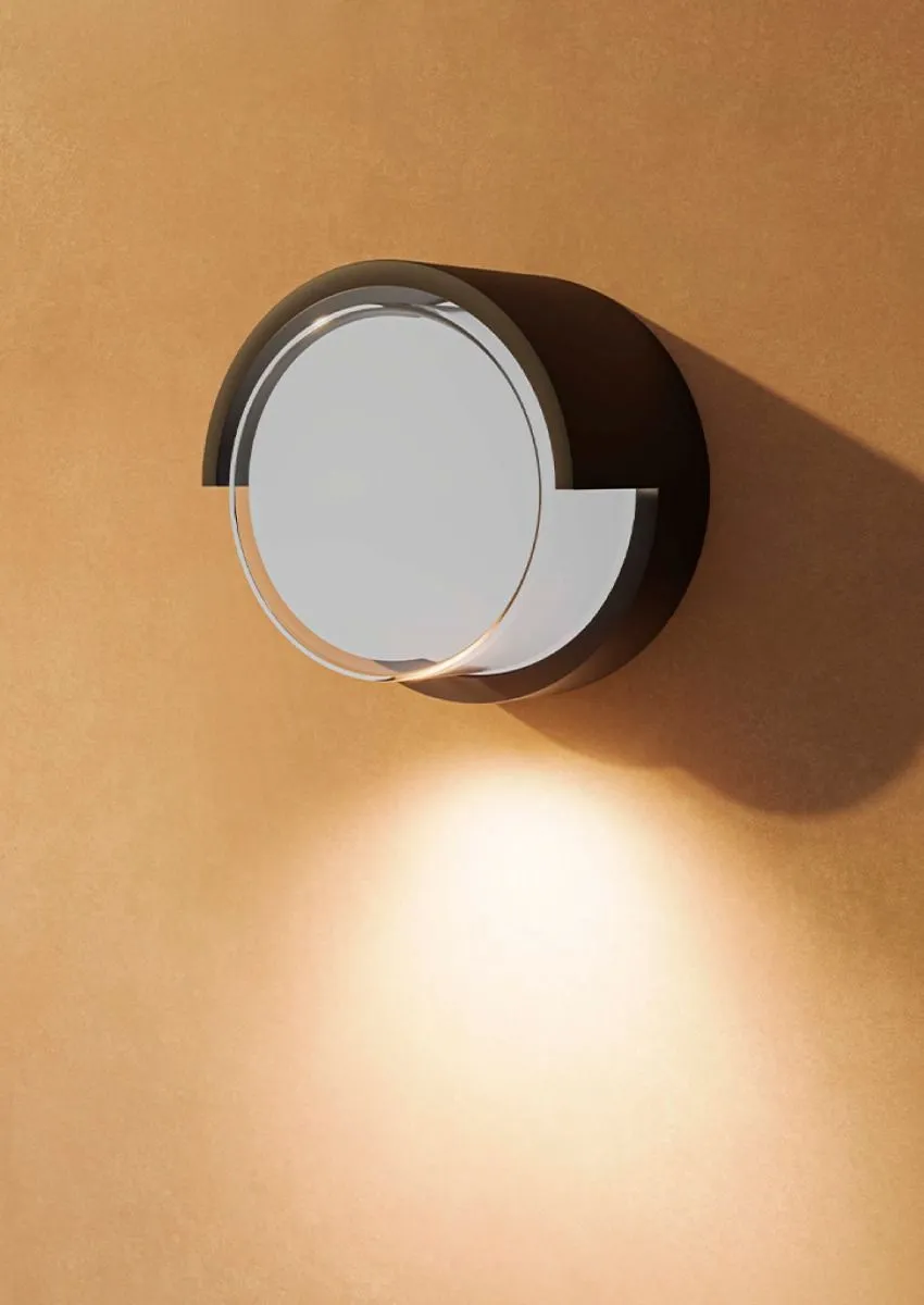 Proiettore LED da Esterno BLIS Rotondo Nero 3000k Bianco Caldo Beneito Faure 4865