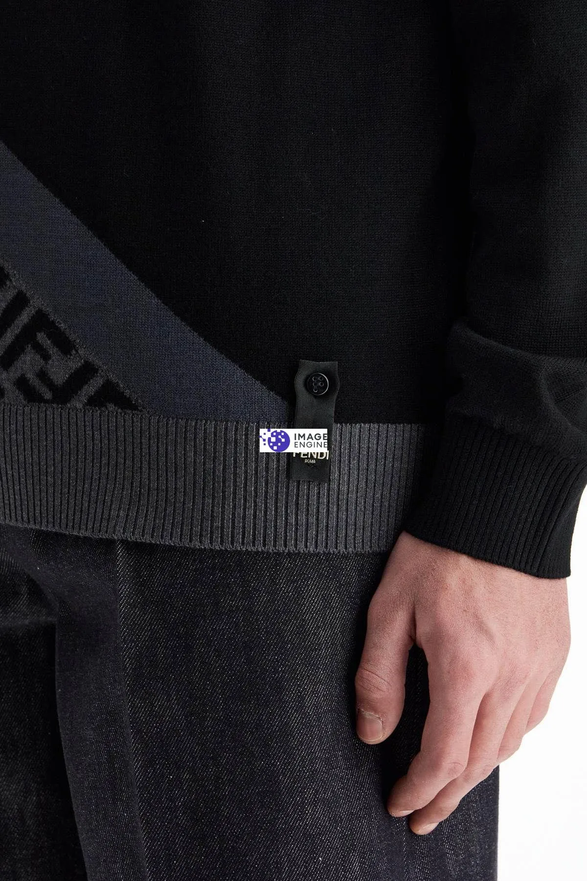 Pullover con inserto Fendi Diagonal