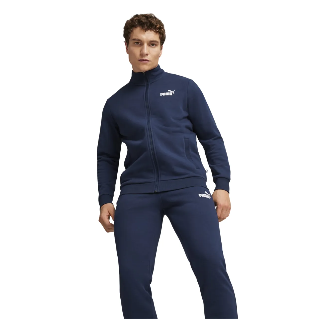Puma Men's tracksuit in brushed cotton Clean Sweat Suit TR 585840-14 blue